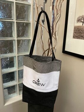 Tote Bag, Boat Crew Bag, Nautical Embroidery Design. Made in Canada NEW